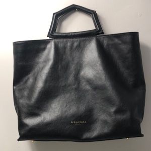 Anna Paola Made in Italy black Satchel